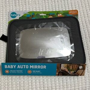Baby Auto Mirror For Car Seat, Baby Car Mirror, Gray Safe Fit Wide View